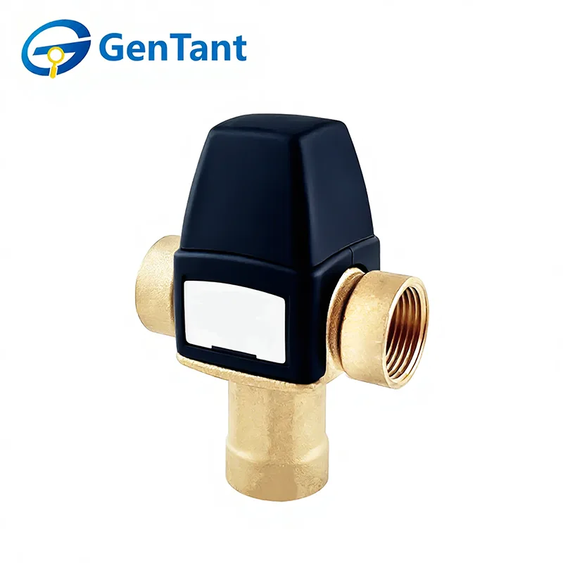 Termostatisk blandeventil med bundvandsudløb